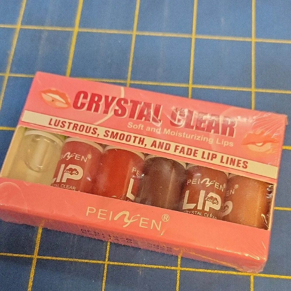 Pei Yen Crystal Clear Soft & Moisturizing Lip Gloss Set of 6 New Sealed Box